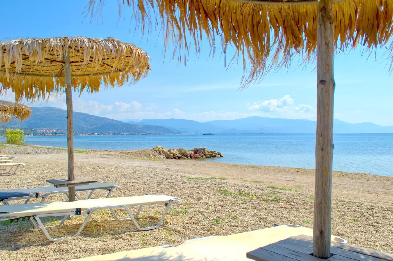 Epipleon Luxury Suites -104- Δωμάτιο 35Τμ Με Βεράντα 35Τμ Μπροστά Στη Θάλασσα Nafpaktos Exterior photo